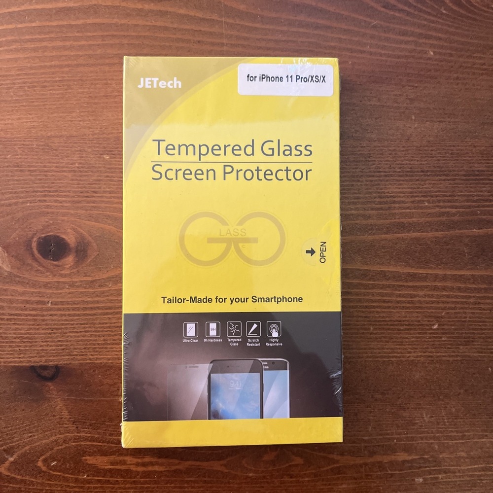 JETech Tempered‎ Glass Screen Protector for iPhone 11 Pro /XS/X New Sealed